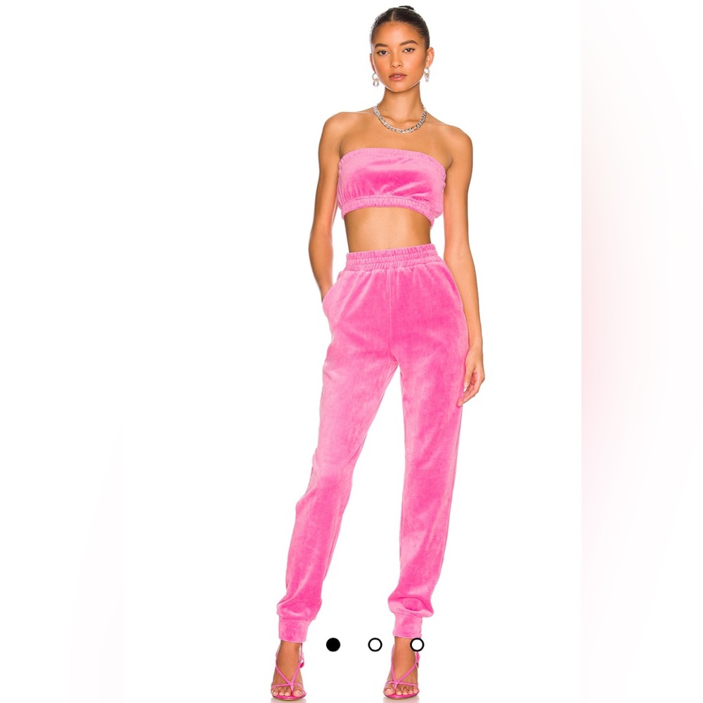 Penelope Velour Pant Set in Pink